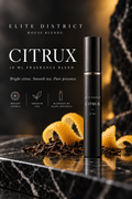 CITRUX by Elite District — black 10 ml House Blend packaging concept