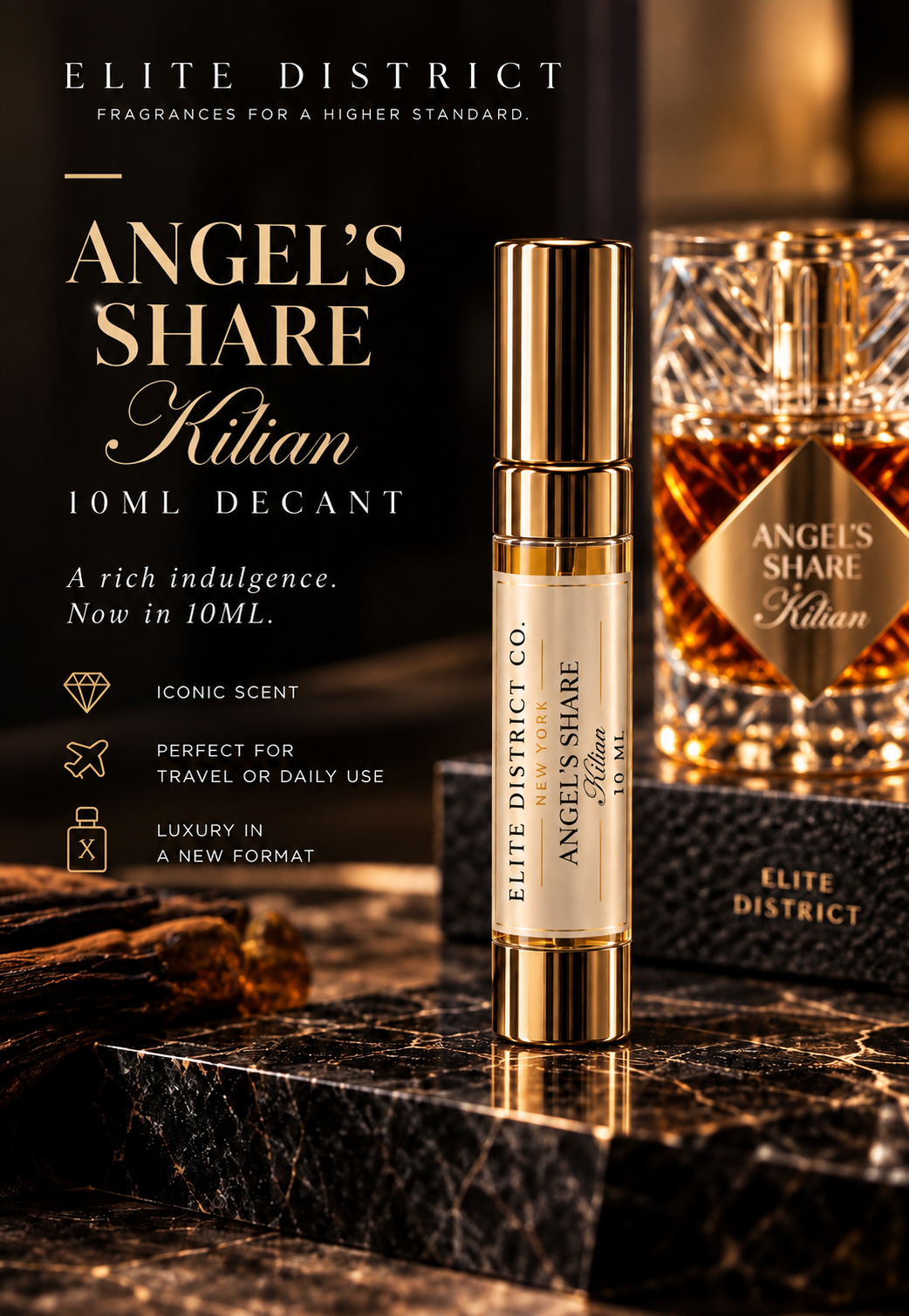 Kilian Angel's Share 10ml Decant - Elite District