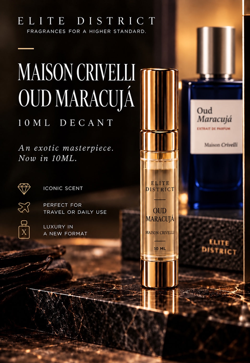 Maison Crivelli Oud Maracujá Extrait de Parfum — 10 ml decant by Elite District